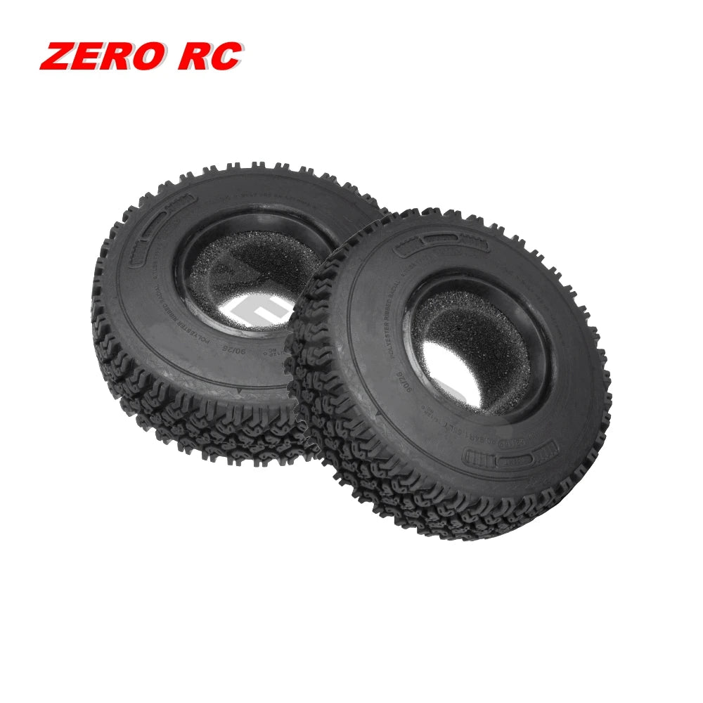 RC Crawler Car Soft 1.55" Off Road Mud Tires 76*27mm 95*35mm Foam Insert For D90 TF2 Tamiya CC02 LC70 MST JIMNY Blocks WHEEL