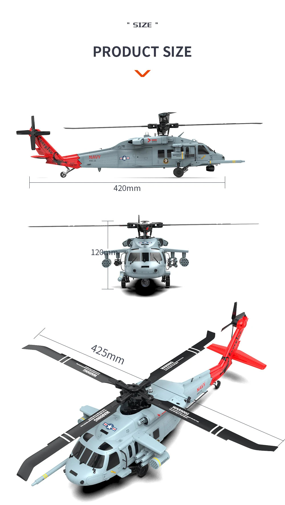 YXZNRC F09-H RC Helicopter 1:47 SH60 2.4G 6-Axis Gyroscope 8CH GPS Optical Flow Positioning 5.8G FPV Brushless Flybarless RTR