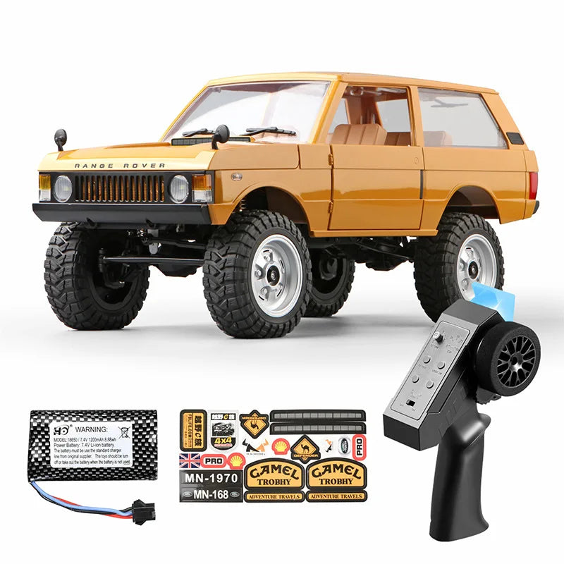 New Hot Selling MN168 1:12 4WD RC Off Road Climbing Car Portal Axle Electric Remote Control Truck Model Toy for Outdoor Play