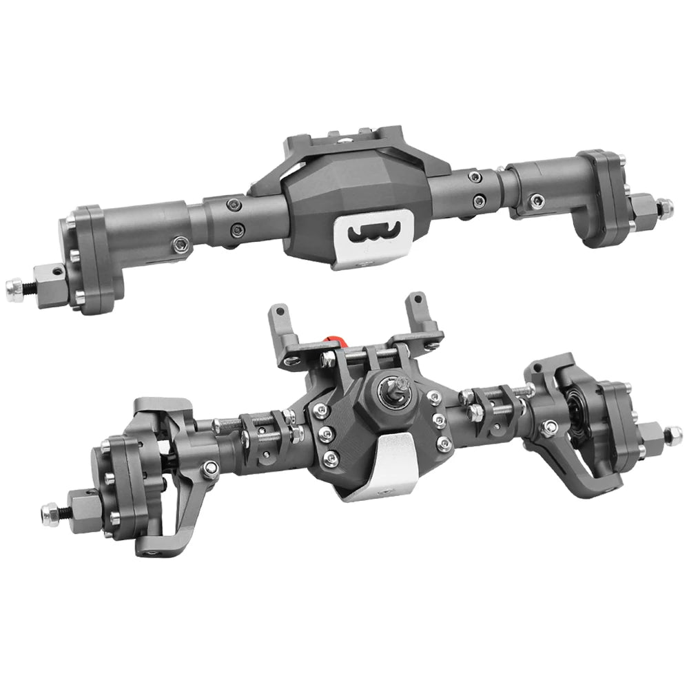 New CNC Machined Aluminum Alloy Front and Rear Portal Axle for 1/10 RC Crawler Car Axial SCX10 II 90046 90047 Redcat GEN8 RGT