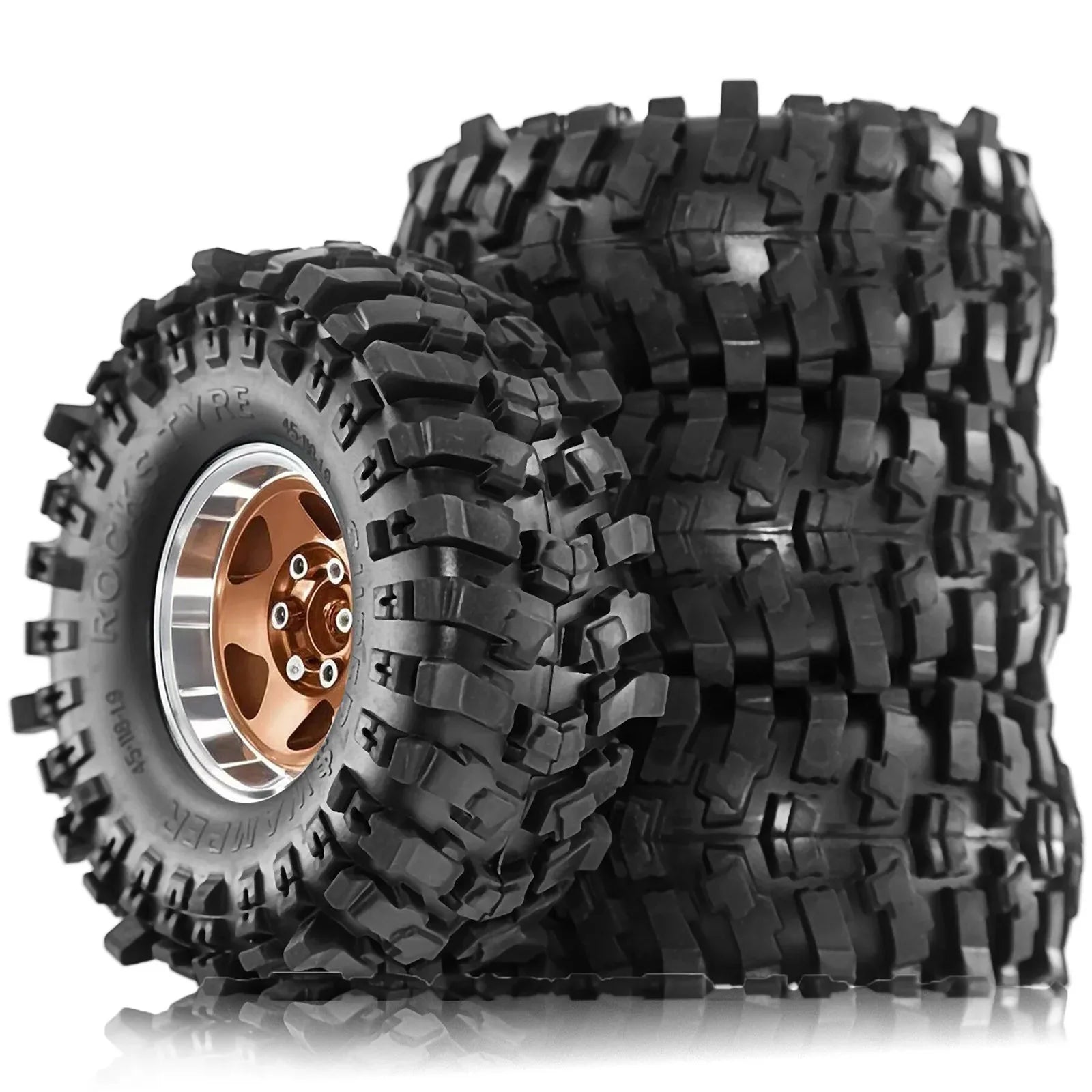 1.9in Beadlock Wheels 1.9 Crawler Tires Rims Black TRX6 Wheel Classic AXI03007 Bead Lock 12mm Hex TRX4 1.10 SCX10 ll1/10 Rim D90