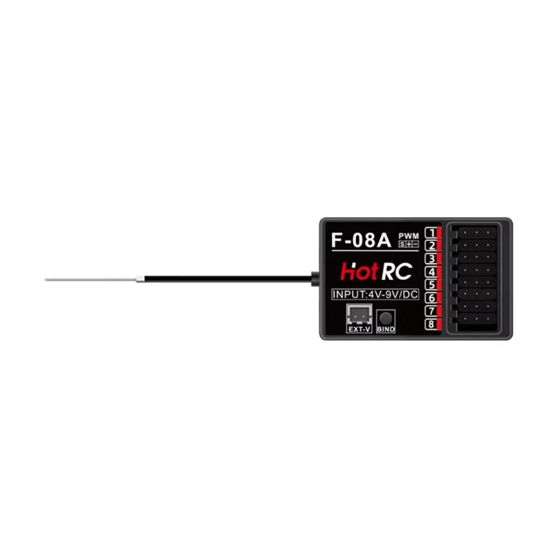 HotRC CT-10B 10CH 2.4G Color Screen Transmitter 10 Channel Remote Control F-10A F-01A 4/6/8/10CH Gyro Receiver for RC Car Boat