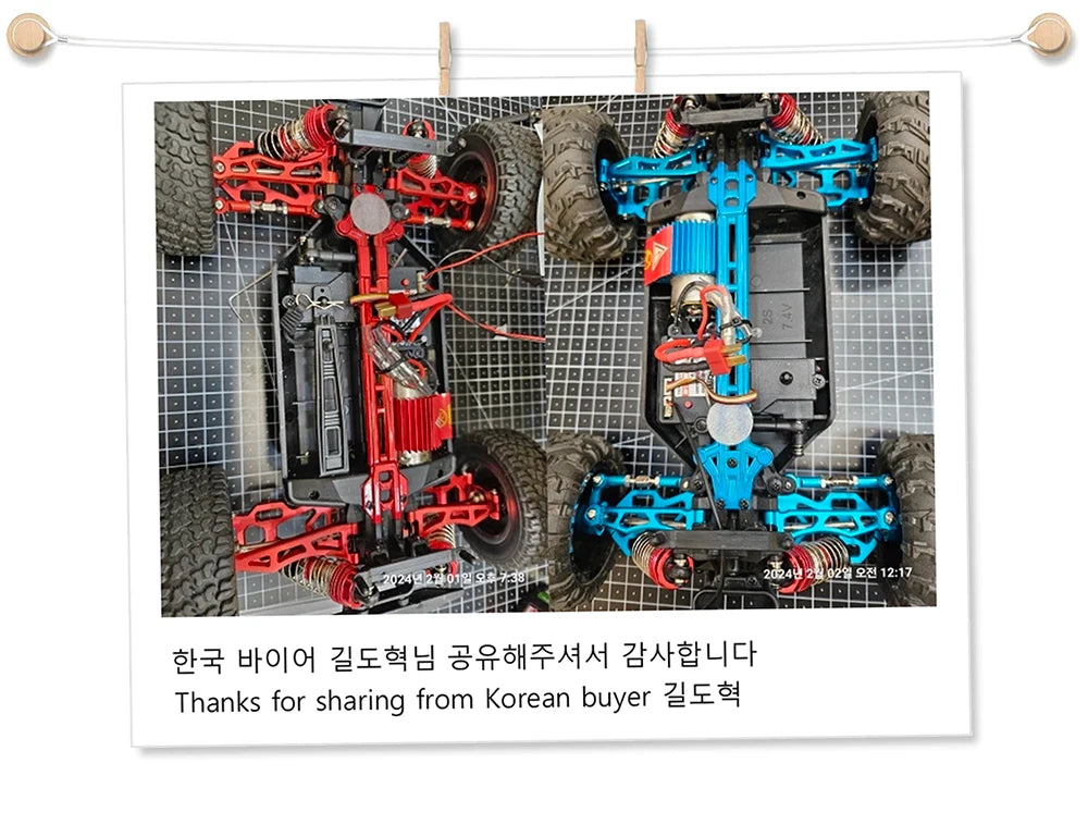 Aluminum Alloy Suspension Arm Wheel Seat Steering Cup Set Upgrade Metal Parts Accessories For SCY RC Car 16101 16102Pro 16103