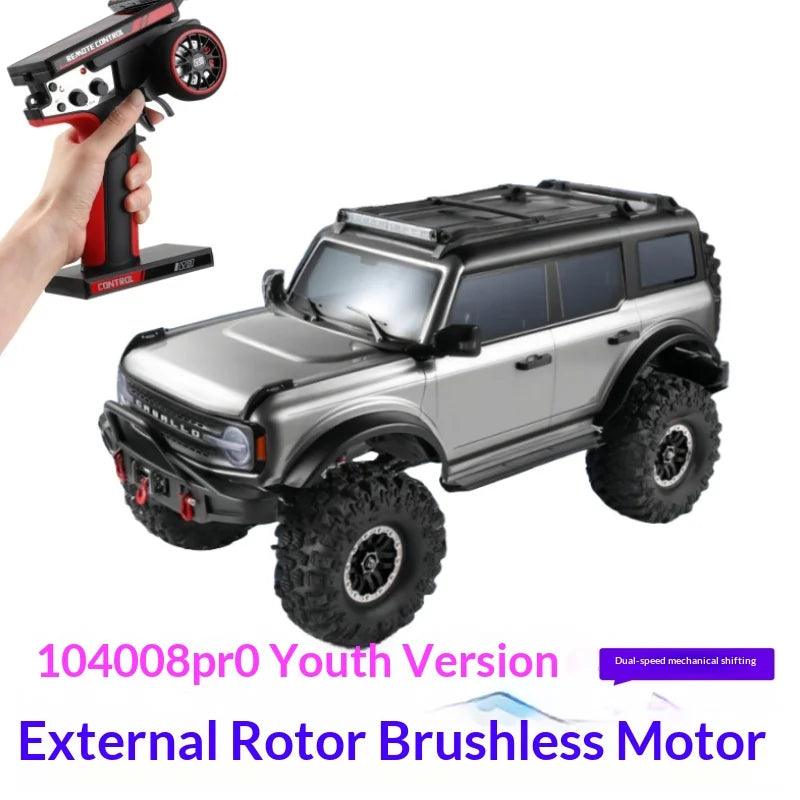 WLtoys 104006 Pro 1/10 RC Electric 4WD Off Road Rock Crawler With Front Rear Differential Lock Dual Speed Transmission Model Car