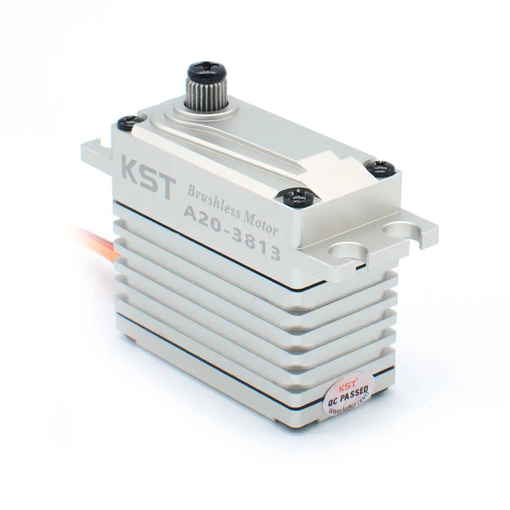 KST A20-3813 Digital Brushless Servo High Pressure Phosphor Bronze Quenched Steel Gear 0.12 Sec 43kg Torque for RC Models