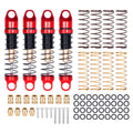 Axial SCX30 Aluminum Shock Absorber Set, 28.5mm with 3 Spring Rates, Full Car Kit for Performance Upgrade