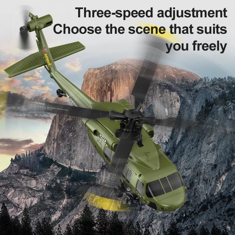 K200 UH-60 Simulation Black-Hawkk 6CH RC Helicopter 2.4G Aerobatic Remote Control  Altitude Hold & Optical Flow Positioning RTF