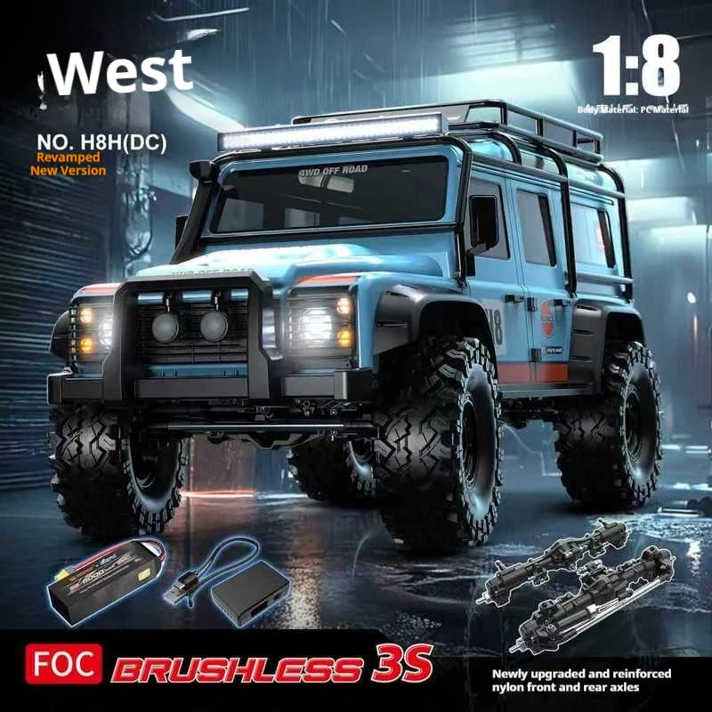 New Upgrade 1/8 MJX H8H V3 RC Crawler Remote-Controlled 4x4 off-Road Vehicle Brushless Simulation Car Model RC Car