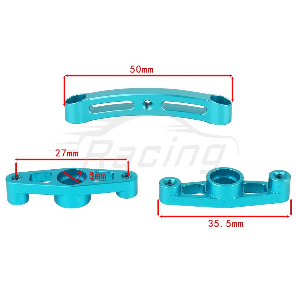 Metal Suspension Arms Steering Knuckle Gearbox Housing Motor Mount CVD Shaft for Tamiya TT01 TT-01 1/10 RC Car Upgrade Parts