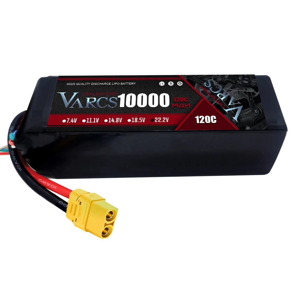 2PCS VARCS 7.4V 7.6V 11.4V 11.1V 15.2V 14.8V 22.2V 2S 3S 4S 6S 5200Mah 6300Mah 6500mAh 6200mAh 6750mAh 8000mAh 7000mAh 10000mah