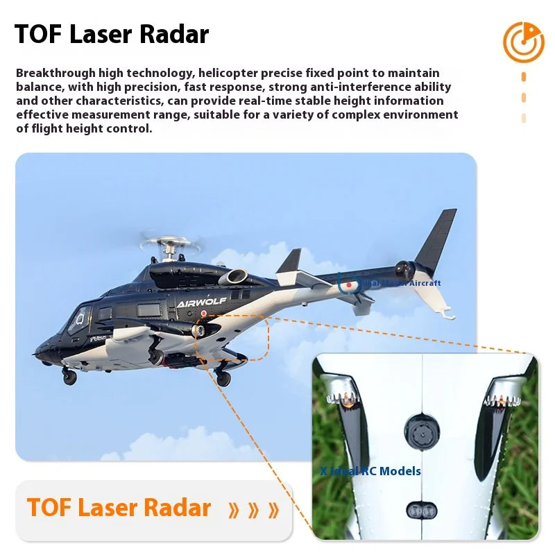 Yuxiang F07s Huey F02s Flying Wolf Armed 1/34 Remote Control Helicopter Gps Positioning Tof Height Control Brushless Motor