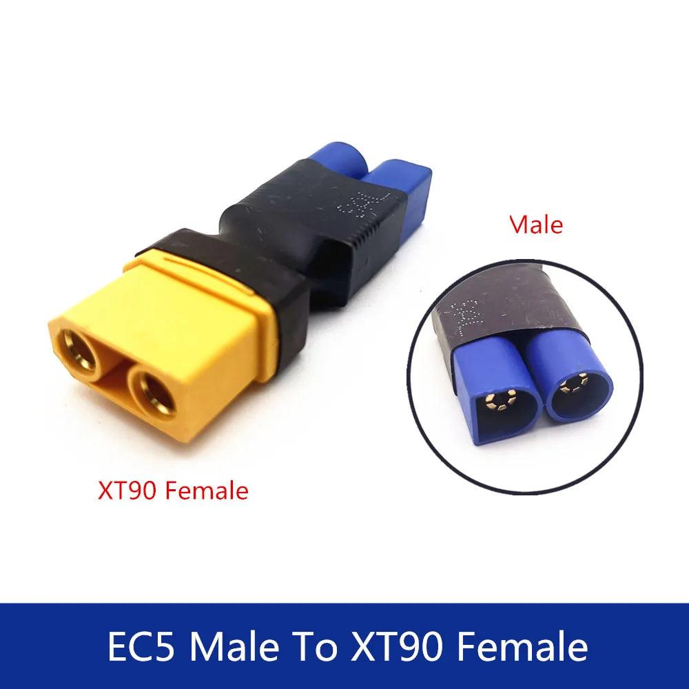 Adapter XT30 XT60 XT90 TRX T Plug Deans EC5 EC3 Female to Male HXT 4MM Connectors Plug RC Lipo Battery Control Parts DIY
