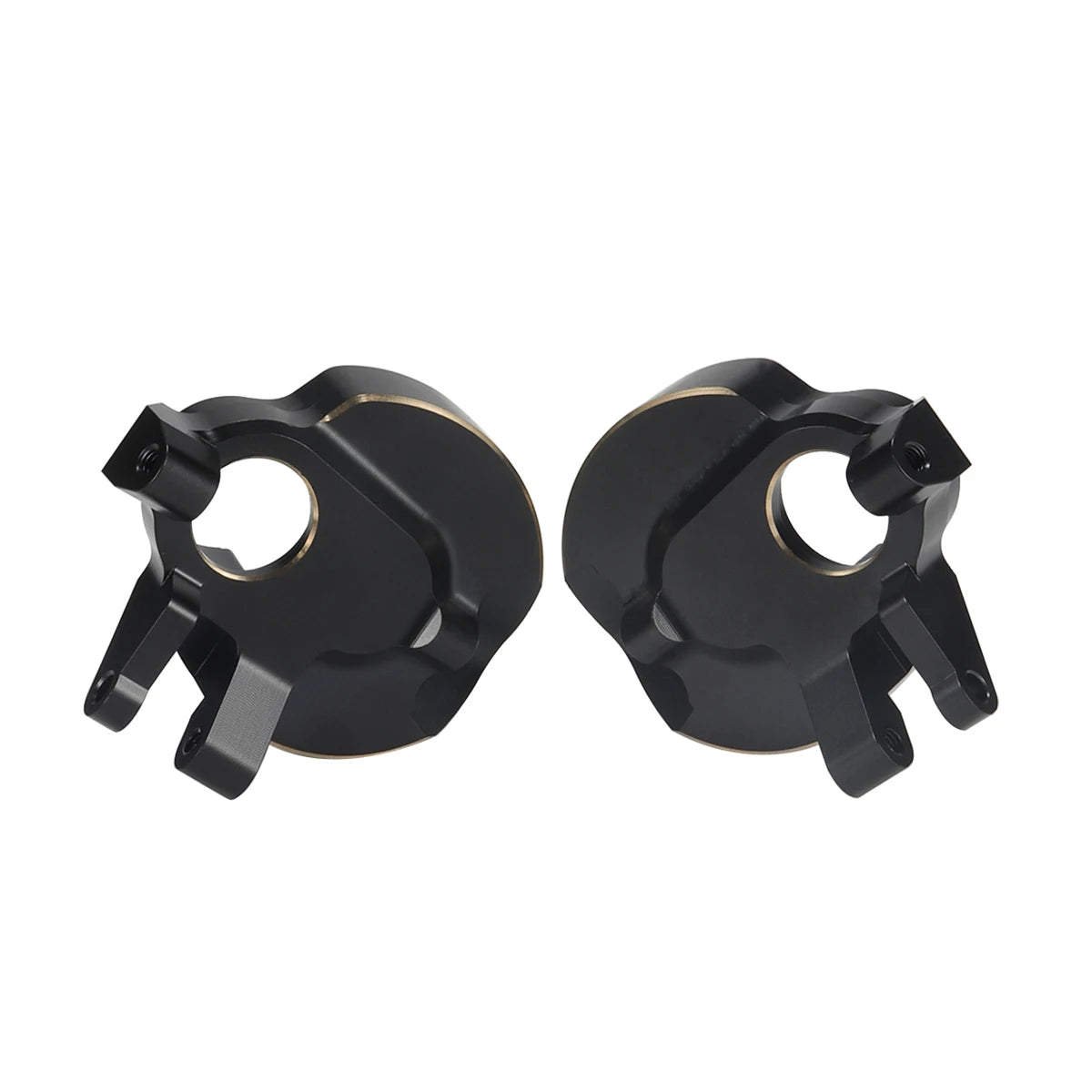 Black Brass Weights Steering Knuckles Portal Cover Set for Axial Capra SCX10 III AR45P SuperShafty CP44 Vanquish F9 Axle Housing