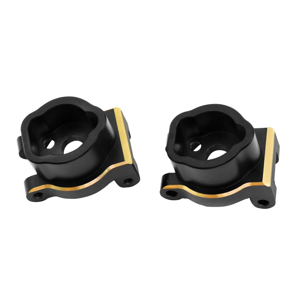 Portal Axle Housing Brass Black Steering Cup steering C Seat tie Rod Holder gear Cover servo Bracket For 1/10 Trx4 Trx6