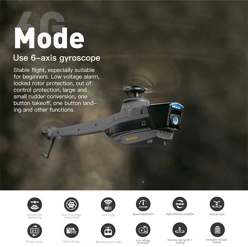 C127 C128 RC Helicopter 2.4G 6-Axis Gyro 4CH 720P Camera Altitude Hold Optical Flow FPV RC Helicopter Toys VS C127 AI Brushless