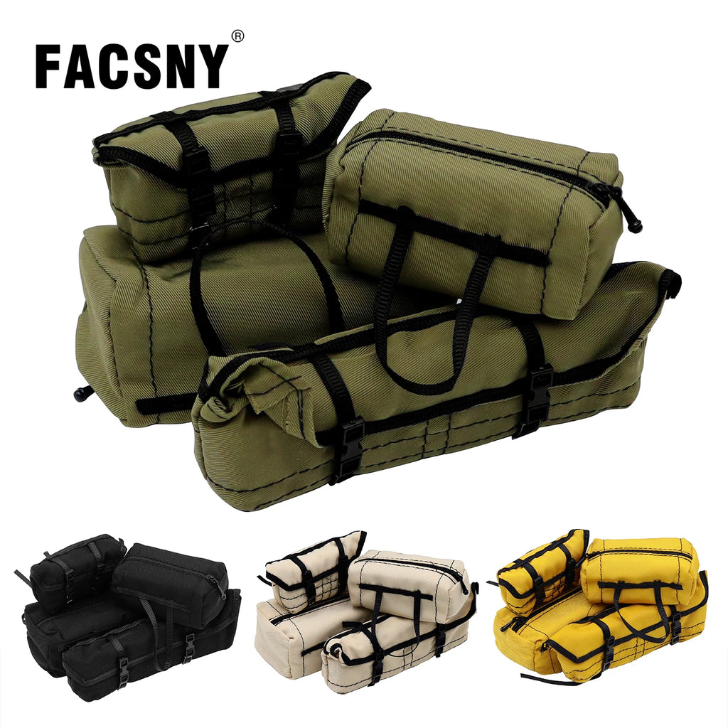 Simulation Replica Bag Roof Travel Bag Scale Decoration Luggage Bag For RC Crawler Car 1/10 1/12 1/18 SCX10 TRX4 TRX4M WPL MN