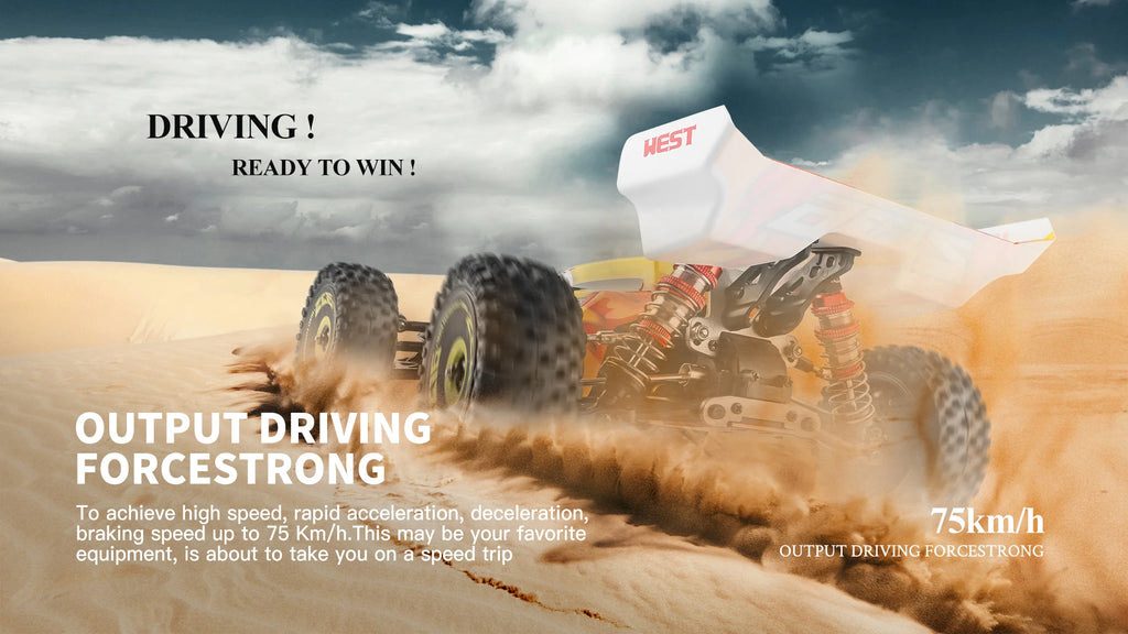 WLtoys 144010 V8 RC Car Brushless 1:14 75Km/H High Speed Metal 4WD Drive Off-Road 2.4G Transmitter 1/14 RC Racing Car  VS 144010