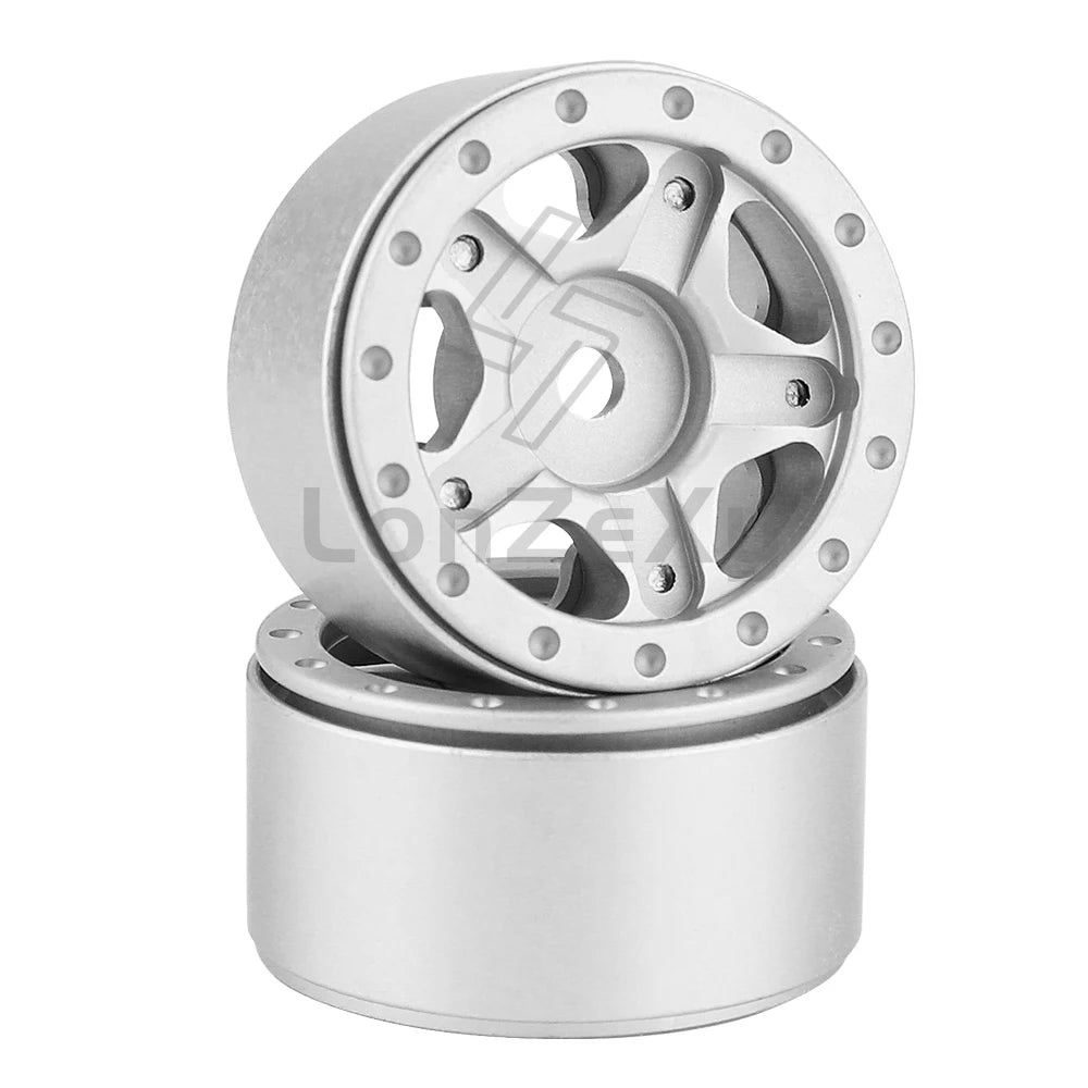 Aluminum Alloy 1.0 Inch Beadlock Wheel Hub Rims for RC Crawler Car 1/24 Axial SCX24 AX24 FCX24 1/18 TRX4M Metal Upgrade Parts