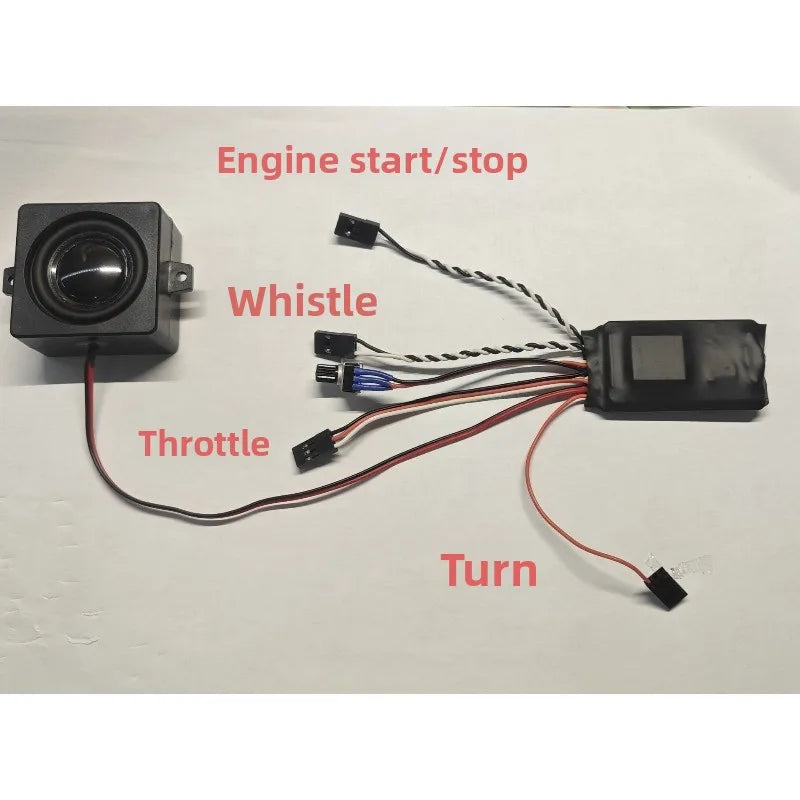 Sound Group Engine Sound Simulator for 1/14 Tamiya RC Truck SCANIA 770S VOLVO 750 Mercedes-Benz ACTROS 3363 MAN Toys Car Parts