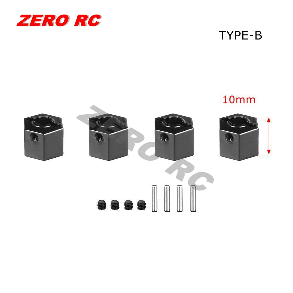 12mm Metal Wheel Hex Hub 5/6/7/8/9/10mm Offset Adapter For 1/10 1/12 HSP Wltoys AXIAL SCX10 II III CAPRA RGT FMS D90 RC Car Axle
