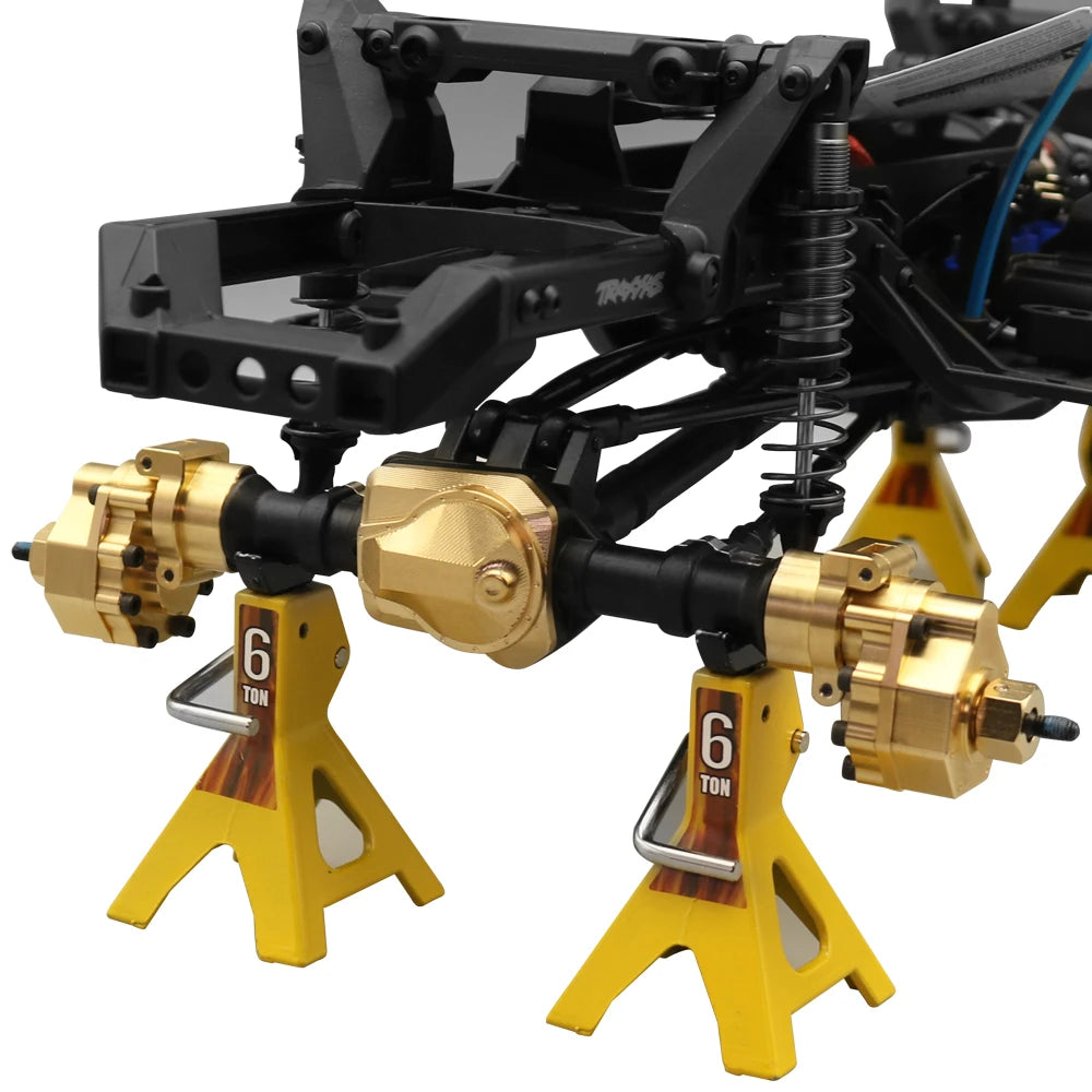 1/10 RC Crawler TRX-4 Brass Heavy Duty Counter Weight Set Portal Drive Axle Housing Bumper Mount TRX4 TRX6 Upgrade Parts