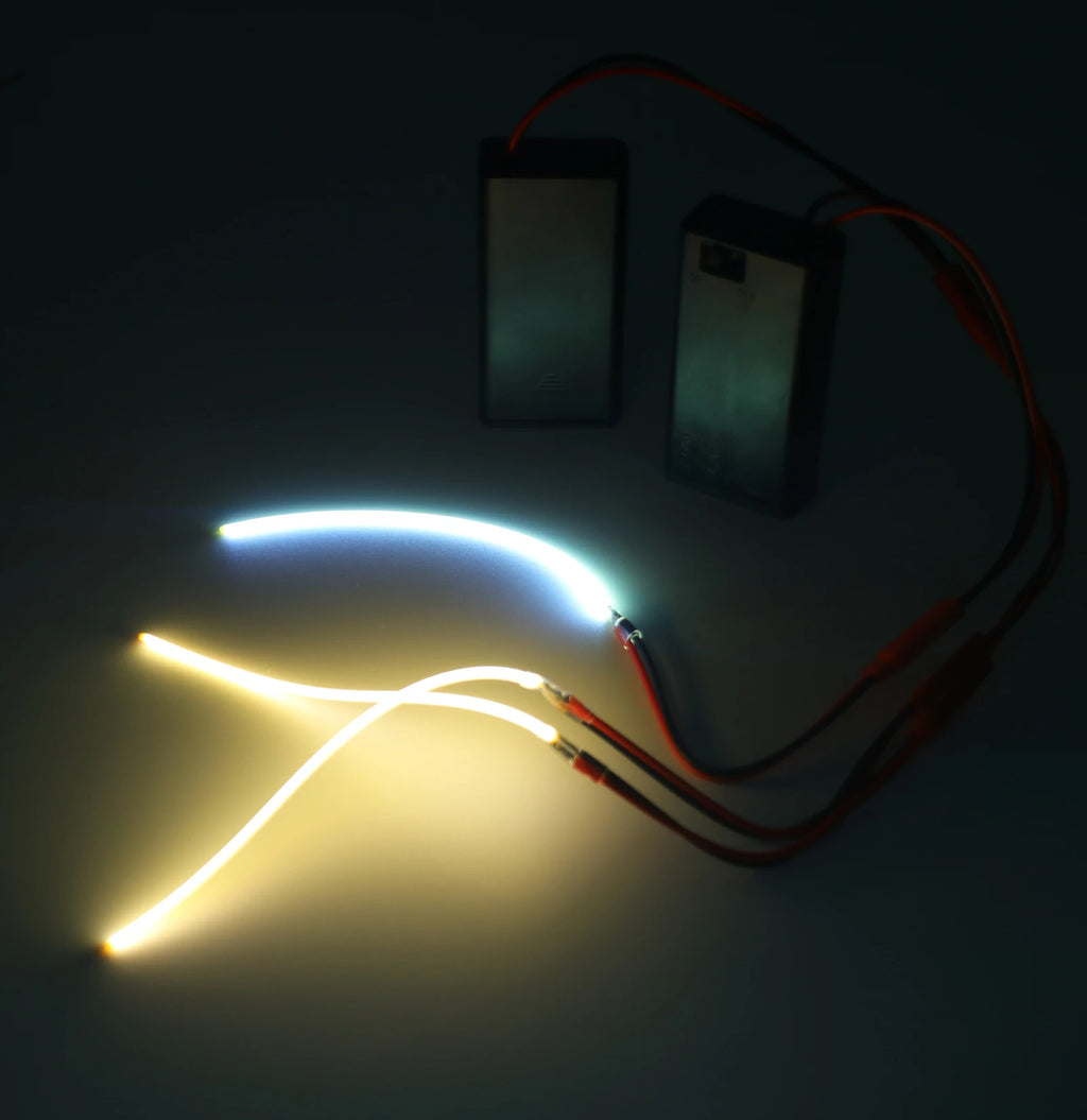 DC 3V Battery Powered LED Filament Flexible 360° Glowing Luminous Bendable DIY Creative Edison Bulb Lamp Parts Diode Lighting