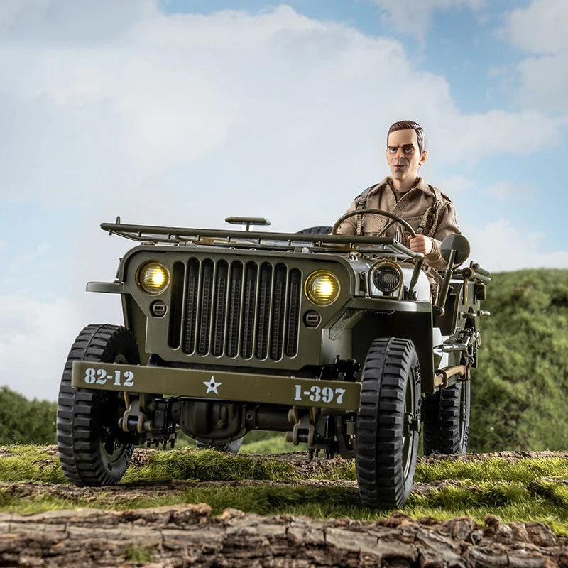FMS RC Car 1/12 1941 MB Scaler Willys Jeep 2.4G 4WD RTR Crawler Climbing Scale Military Truck Offroad Vehicle Adult Kids Toy