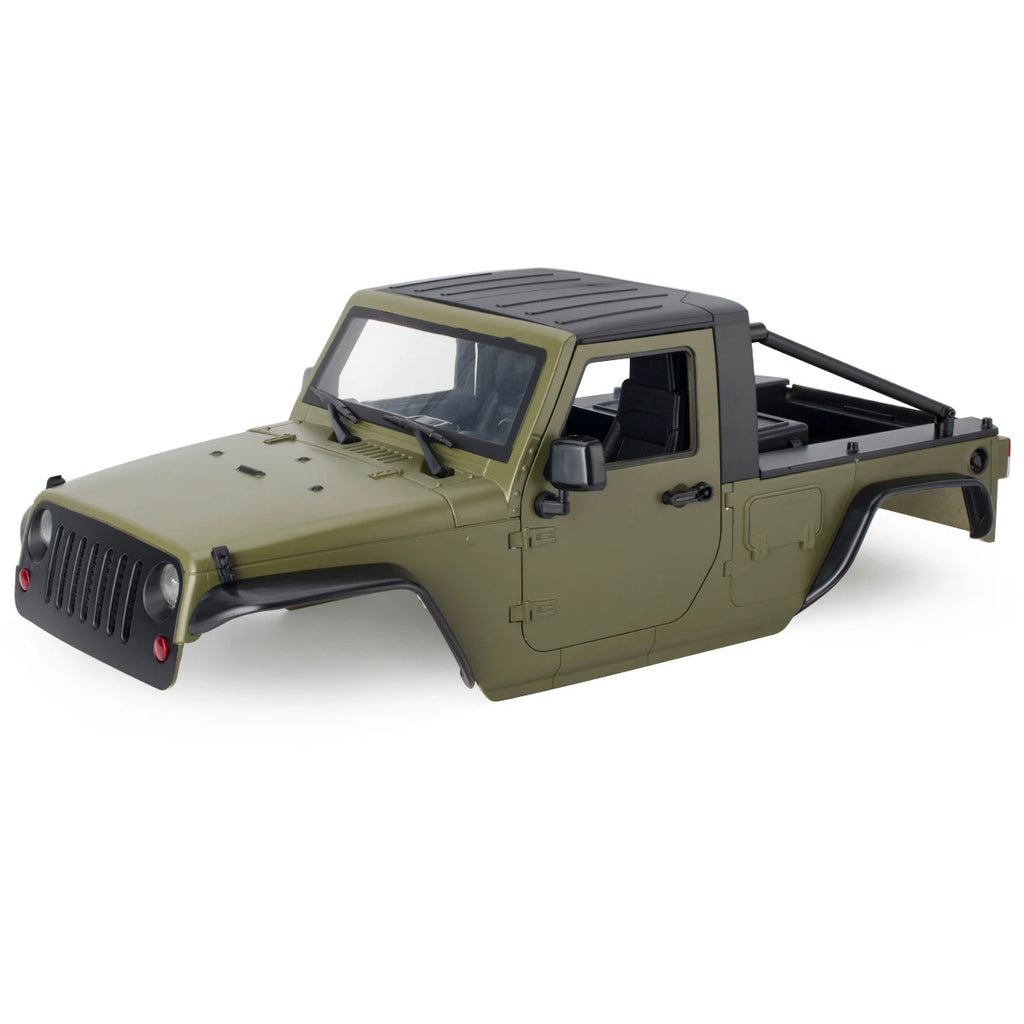 313mm 12.3in Wheelbase Hard Plastic Pickup Body Shell Unassembled Kit for 1/10 RC Crawler Car Axial SCX10 90046 Jeep Wrangler