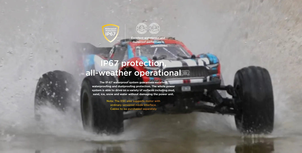 Hobbywing MAX10 G2 Waterproof RC Brushless ESC 80A 140A 3652/3665 G3 Motor 2-3S for 1/10 RC Off-Road On-Road Buggy Monster Cars