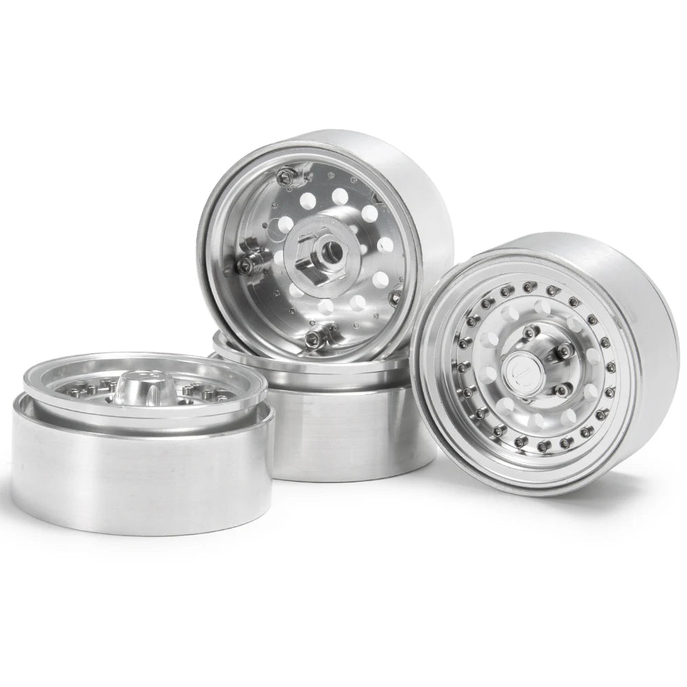 AXSPEED Aluminum Alloy 1.9 inch Beadlock Wheel Rims Hubs 27mm for TRX-4 D90 Axial SCX10 CC01 1/10 RC Crawler Car Truck Parts