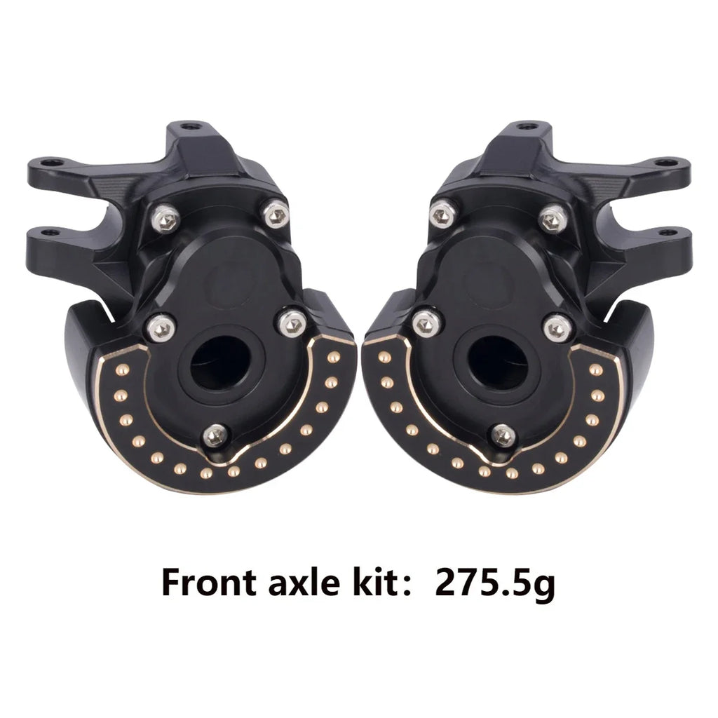 F10 Axle Brass Weights Steering Knuckles Front and Rear Portal Cover for 1/10 RC Crawler Vanquish VRD VS4-10 Phoenix LCG Upgrade