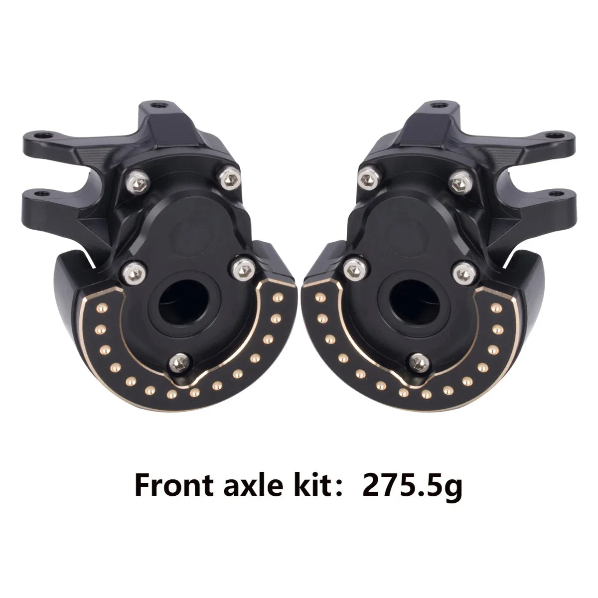 F10 Axle Brass Weights Steering Knuckles Front and Rear Portal Cover for 1/10 RC Crawler Vanquish VRD VS4-10 Phoenix LCG Upgrade
