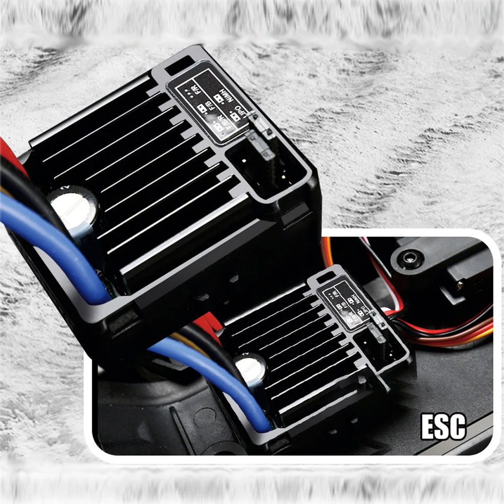RC Crawler 1/10 Rc Car 4WD RTR HB R1001 with LED 2.4G Electric Remote Control Rock Buggy Off-road Vehicle Rc Cars for Adults
