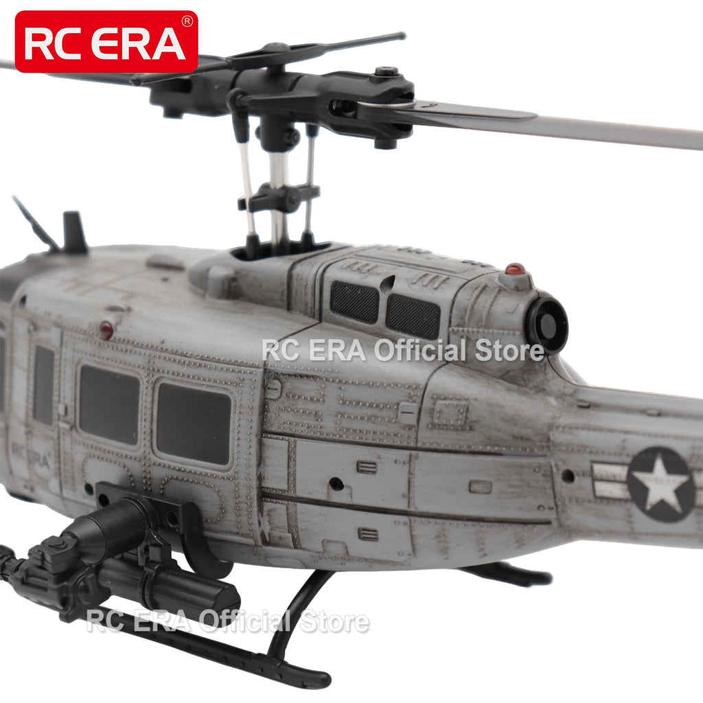 RC ERA C032 UH1 Huey Weathered Marine 6ch RC Helicopter with Optical Flow TOF Auto Stabilized Remote Control Hobby Toys for Boy
