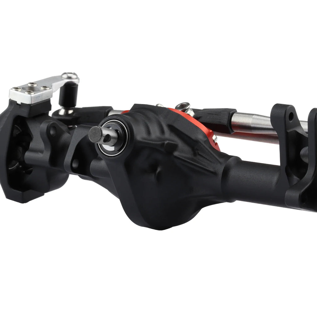 Machined Aluminum One Piece Construction Offset Straight Axle Set for 1/10 RC Crawler Axial SCX10 II VS4-10 Rock Trucks Parts