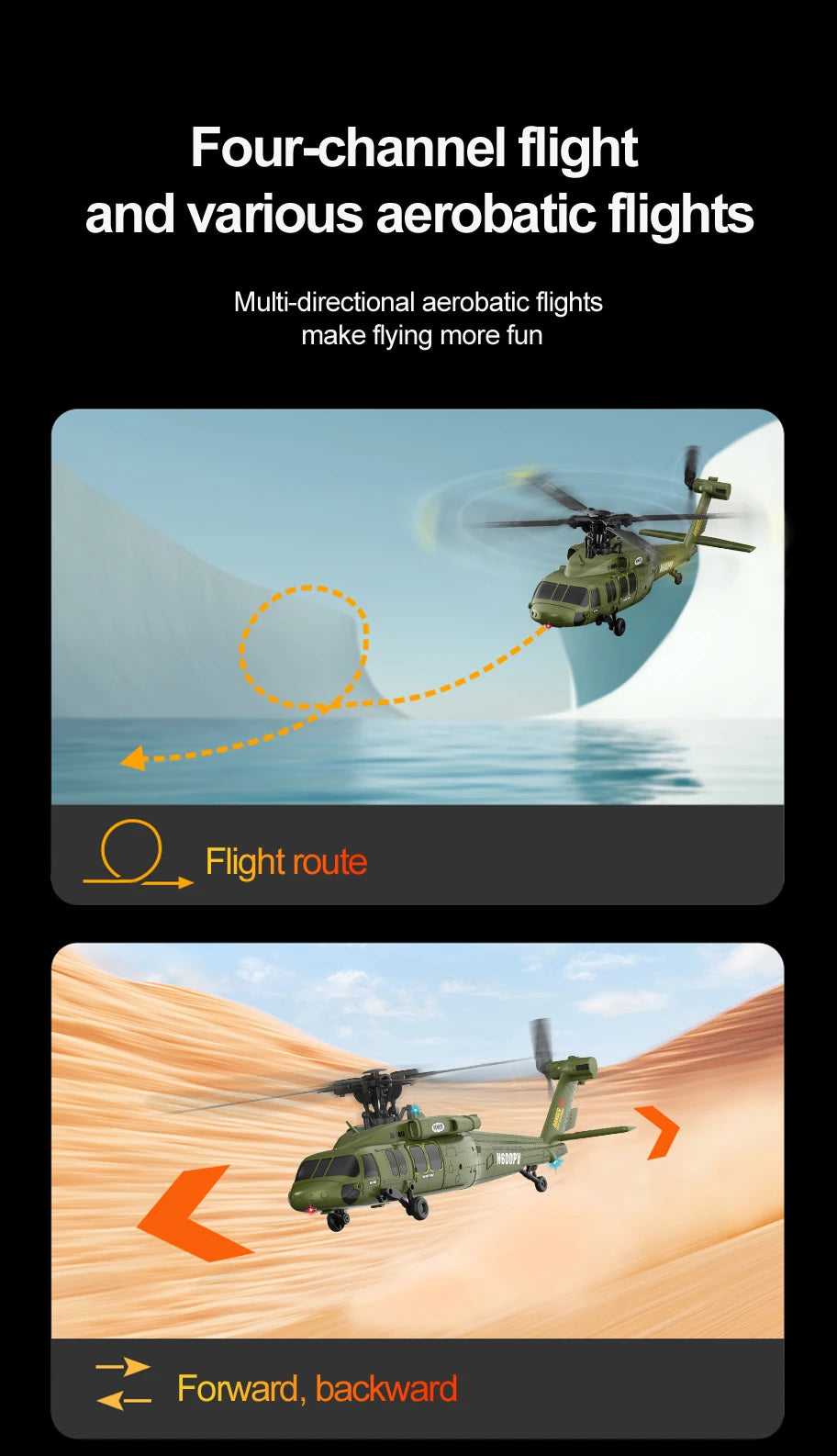 K200 UH-60 Simulation Black-Hawkk 6CH RC Helicopter 2.4G Aerobatic Remote Control  Altitude Hold & Optical Flow Positioning RTF