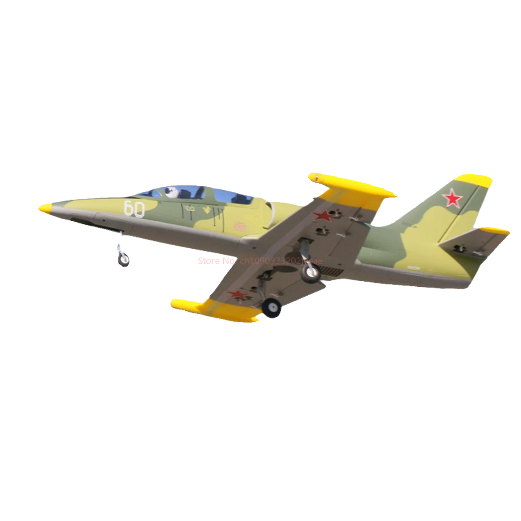 Flyfans L-39 Rc Airplane 64mm Edf Fixed Wing Jet With Retractable Landing Gear Navigation Lights 4s 6s Dual Power Hobby Aircraft