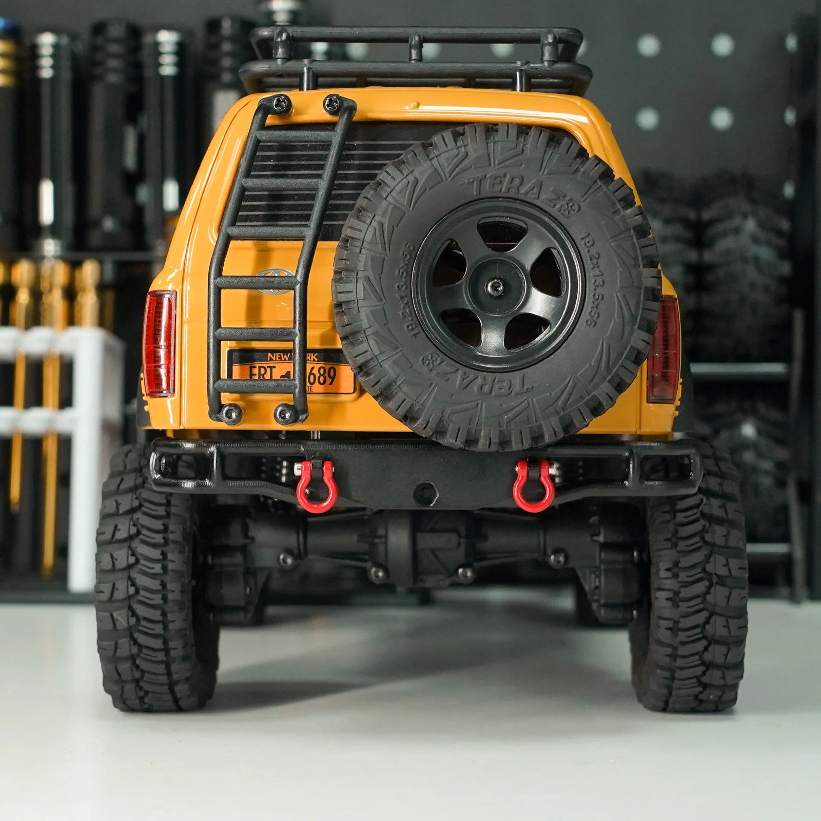 INJORA CNC Aluminum Front Rear Bumper for 1/18 RC Crawler FMS FCX18 LC80 Upgrade