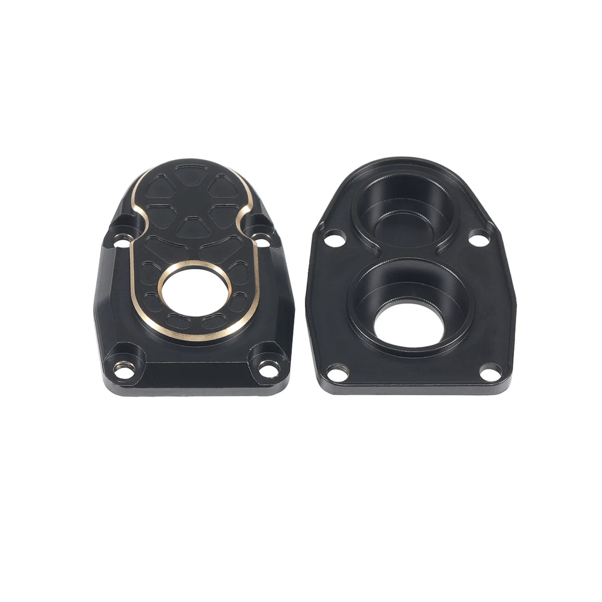 Black Brass Weights Steering Knuckles Portal Cover Set for Axial Capra SCX10 III AR45P SuperShafty CP44 Vanquish F9 Axle Housing