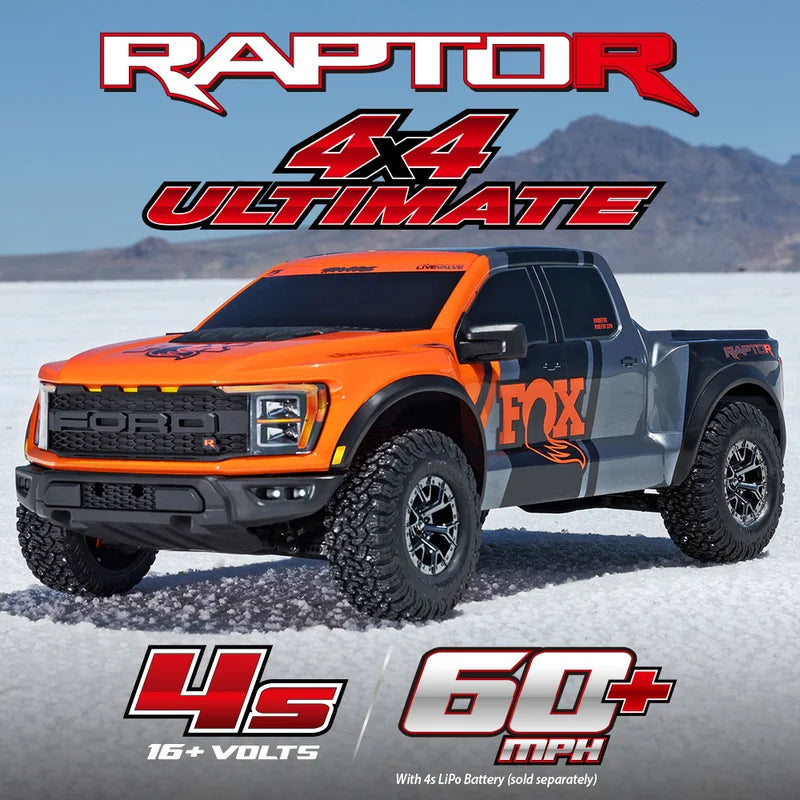 Traxxas 1:10 Raptor R 4*4 F150 Ultimate Four-Wheel Drive Brushless Short Card Remote Control Off-Road Vehicle Desert Short Card