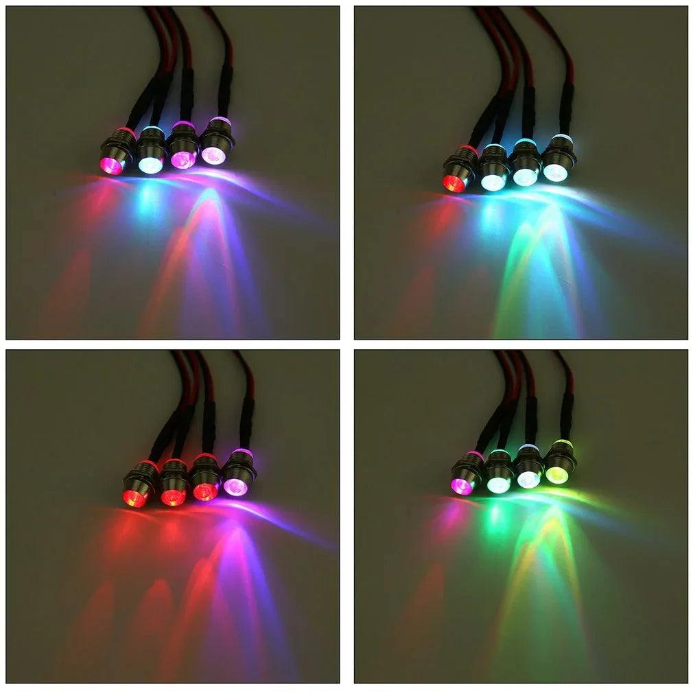 RC LED Light Kit headlamps for 1/10 1/8 1/12 RC Car Truck Crawler Drift Car Headlight Taillight TRAXXAS HSP HPI MN99 MN90