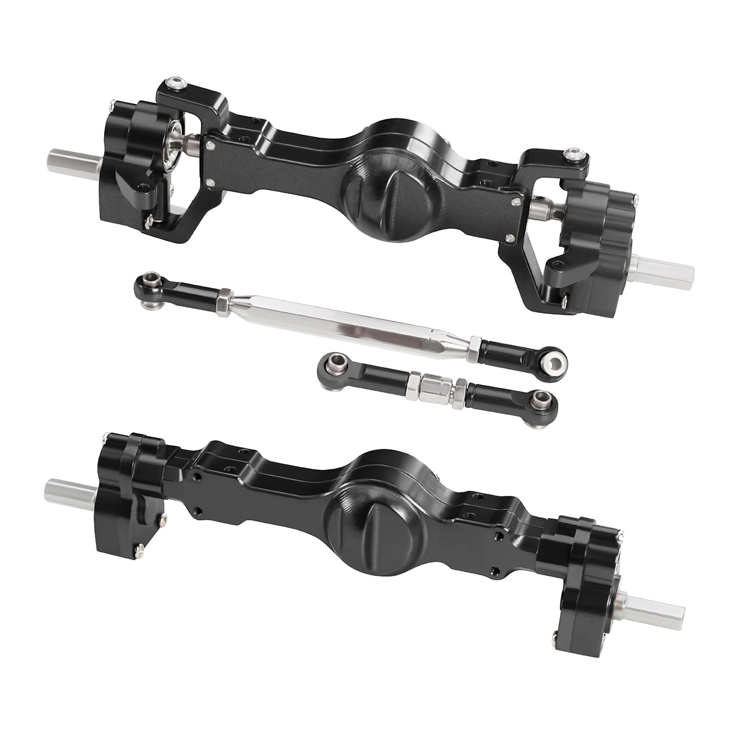 WPL C74 CNC Aluminum Front Rear Portal Axle Set Complete Axles For RC Car 1/16 WPL C14 C24 B14 B24 B16 B36 C64 C64-1 1/10 C74-1