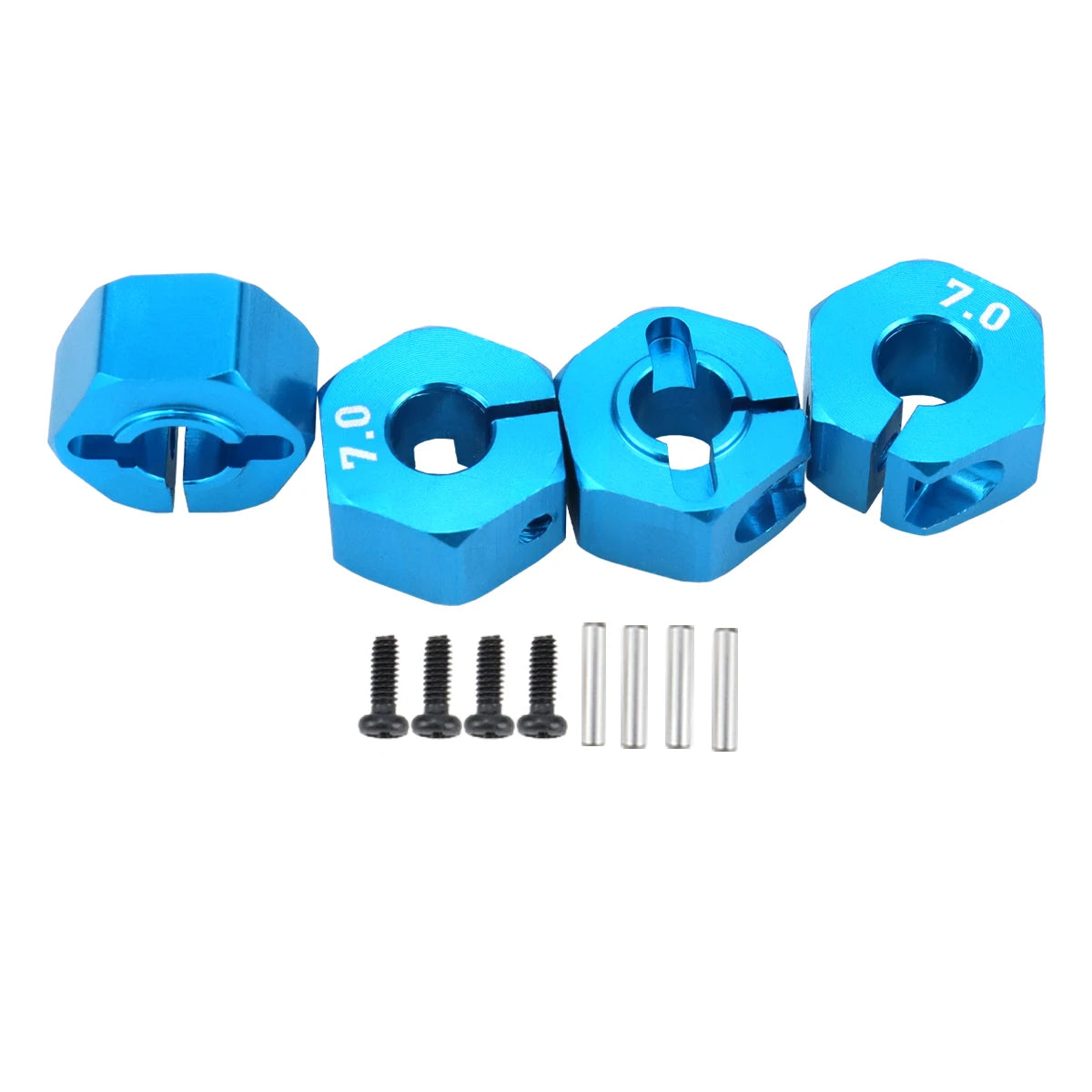 Aluminum 5/6/7/8/9/10/11/12mm Adapter Hex 12mm Drive Hub with Pin Screws for RC Auto Track Truck HSP HPI Tamiya Traxxas Slash