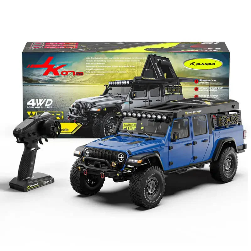 JK07 PRO Brushed 4x4 RTR RC Crawler 1/7 Electric Remote Control Model Car Buggy Adults Children's Toys