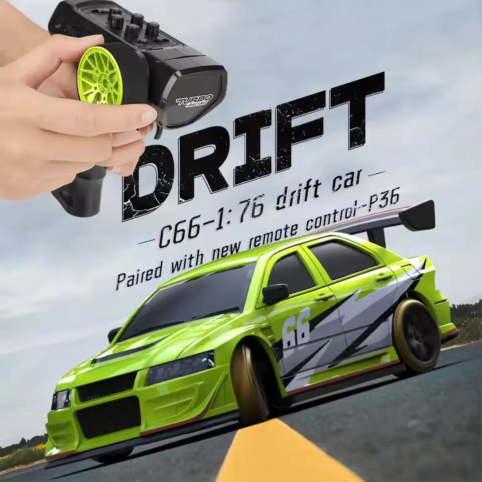 Turbo Racing 1:76 C66 Drift RC Car RTR Radio Full Proportional Remote Control Toys Car With Gyro Children Desktop Toys Car