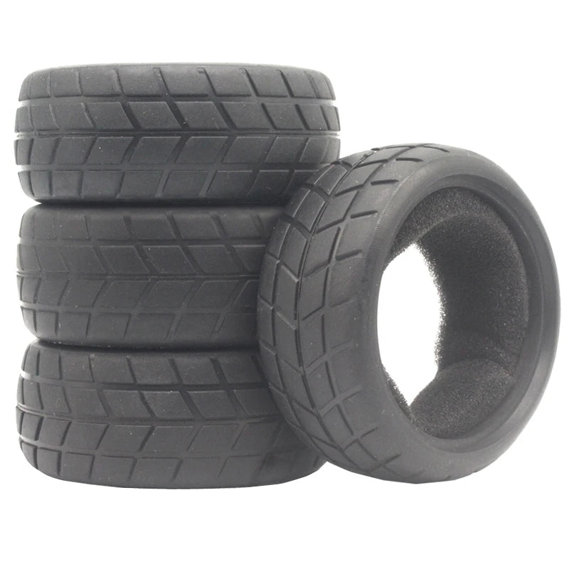 1:10 Scale RC model Car parts On Road 26mm High Grip Rubber Tires Fit HSP HPI HIMOTO REDCAT Racing for HSP 94123/94122/94103