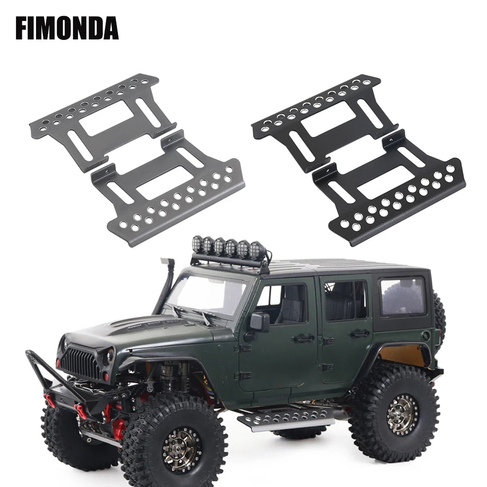2Pcs Aluminum Alloy SCX10 Rock Slider Side Step for 1/10 RC Car Crawler Axial SCX10ii 90046 90047 Wrangler RC4WD D90 TF2 Upgrade