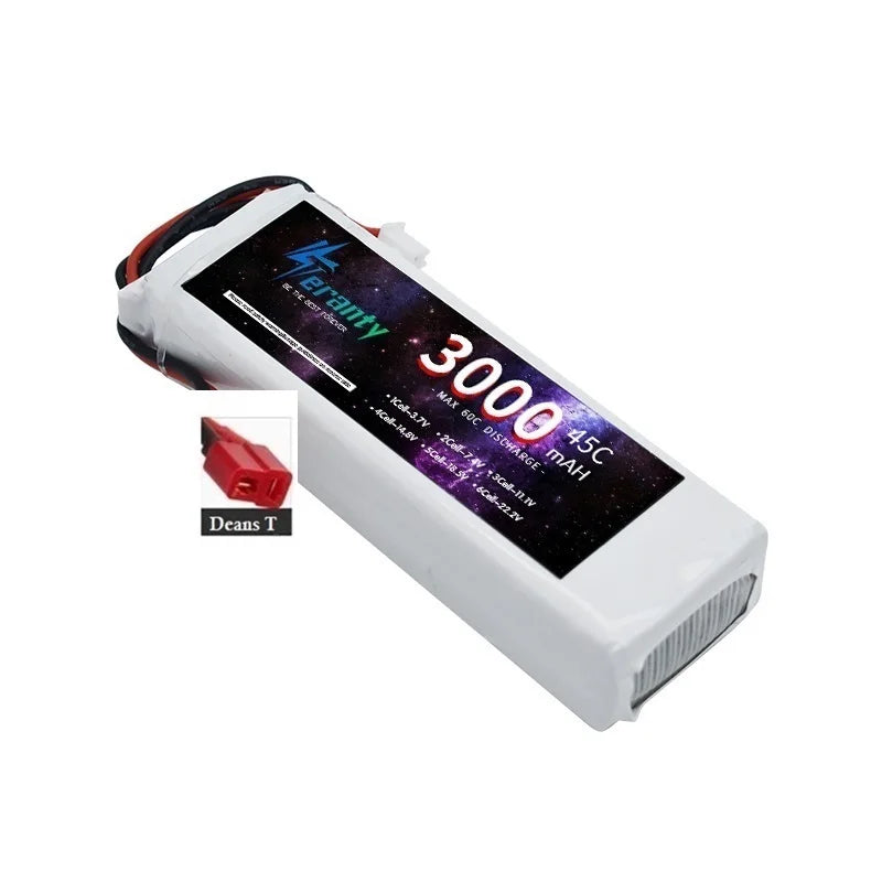 TERANTY 3S Lipo Battery 11.1V 1500/2200/2700/3000/3300/4200/5200/6000/6800/7800/8800/10400mAh For RC Car Airplane Boat