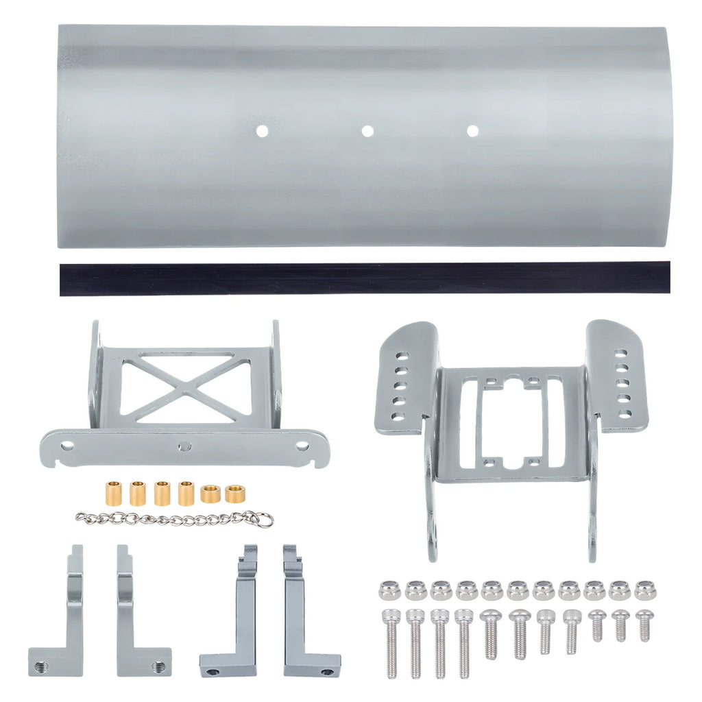 Adjustable Aluminum Alloy Snow & Sand Shovel for 1/18 1/24 RC Crawler - Fits TRX4M & SCX24, Metal Upgrade Shovel Accessory