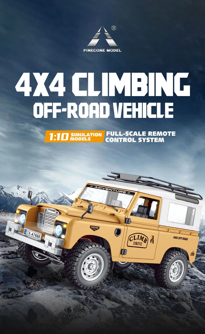 1:10 full scale pickup truck 4X4 professional remote control vehicle Defender simulated off-road climbing vehicle RC CAR